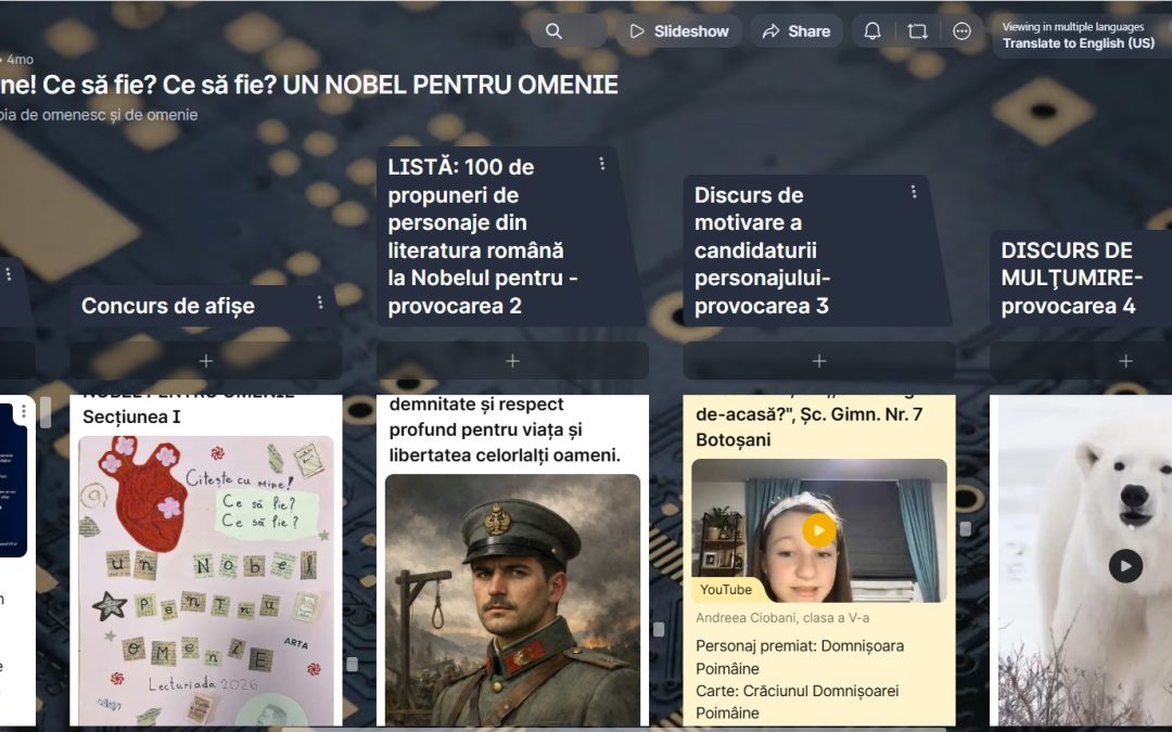 CE SĂ FIE? CE SĂ FIE? UN NOBEL PENTRU OMENIE!