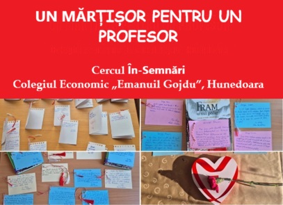 UN MĂRȚIȘOR PENTRU UN PROFESOR