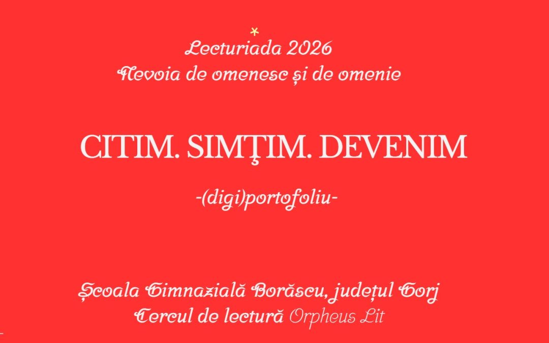 CITIM. SIMŢIM. DEVENIM